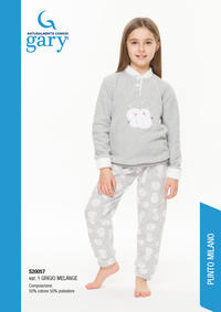 PIGIAMA BAMBINA M/L S30057 Tellini S.r.l. Ingrosso Abbigliamento